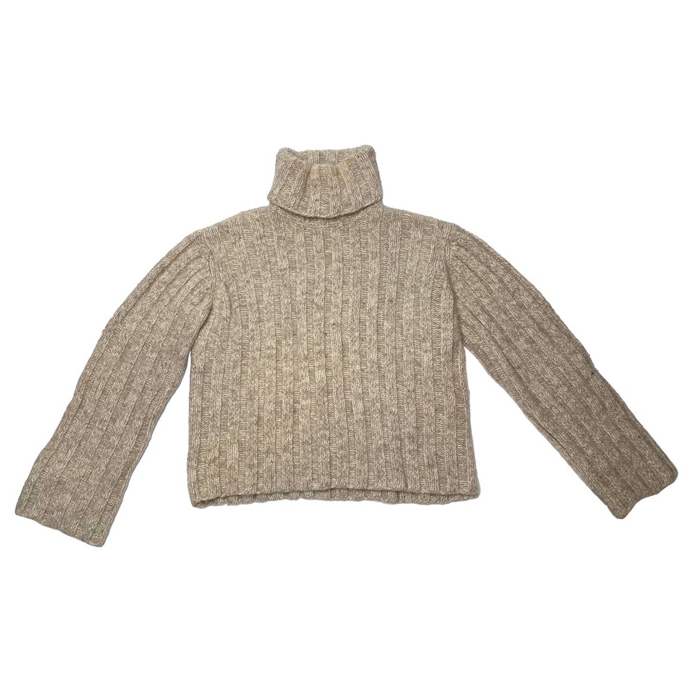 DKNY Jeans Chunky Wool Blend Turtleneck